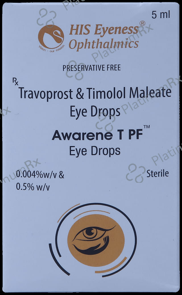 Awarene T PF 5mg/40mcg Eye Drop 5ml