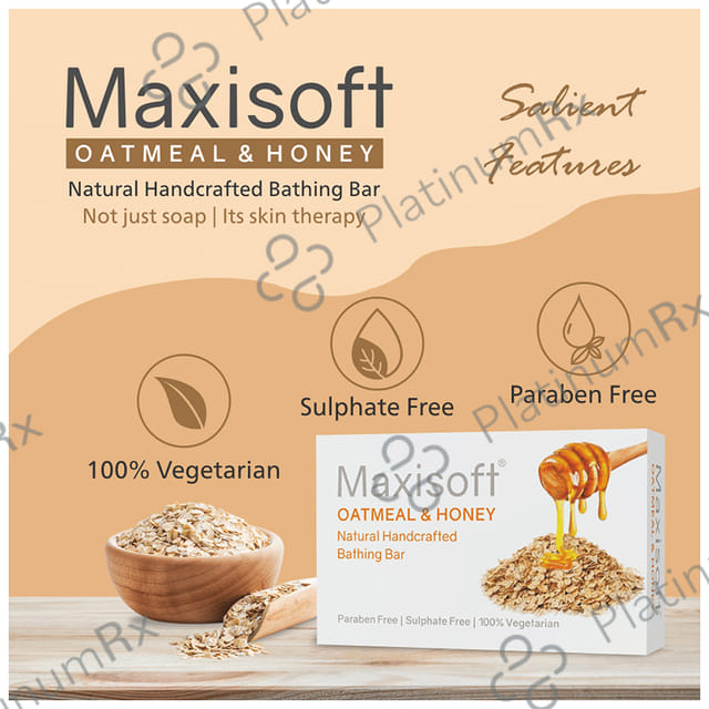 Maxisoft Oatmeal & Honey Bathing Bar (75gm Each) 3 units