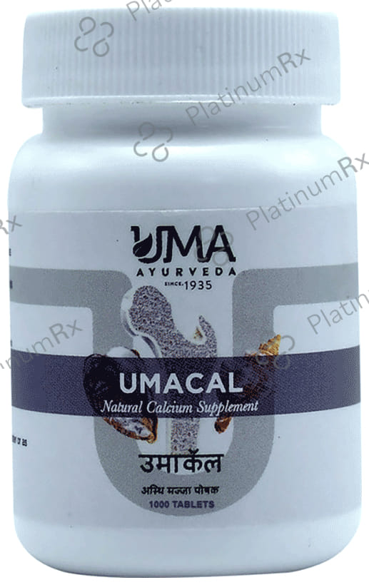Uma Ayurveda Umacal Natural Calcium Supplement Tablet 1000 tablets