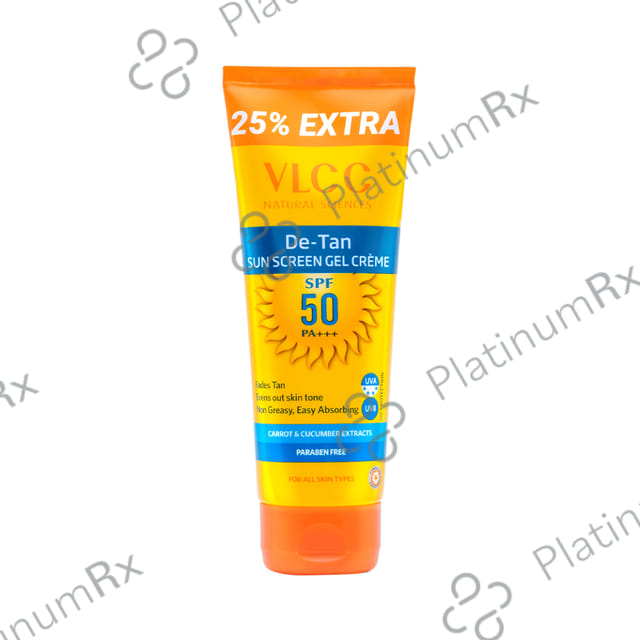VLCC De Tan SPF 50 pa+++ Sunscreen Gel Cream 125gm