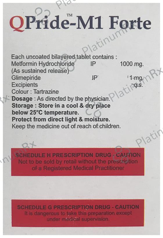 QPride M1/1000mg Forte Tablet SR 10s