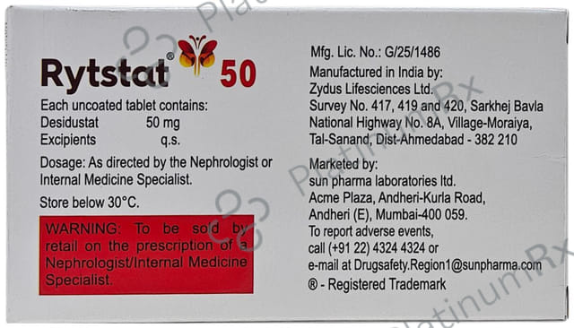Rytstat 50mg Tablet 6s