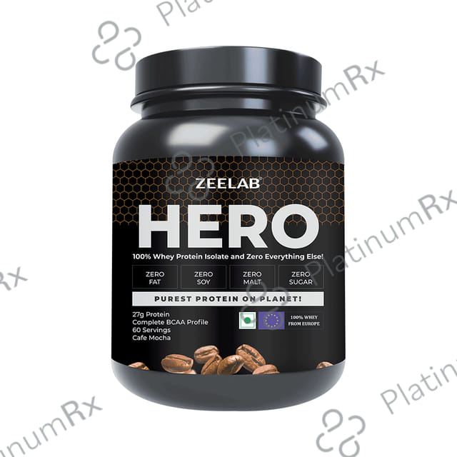 Zeelab Hero 100% Whey Protein Isolate Café Mocha Powder