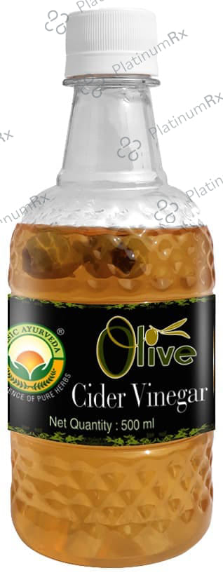 Basic Ayurveda Olive Cider Vinegar with the Mother - Unfiltered & Unpasteurized 500 ml