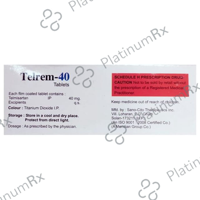 Telrem 40mg Tablet 10s