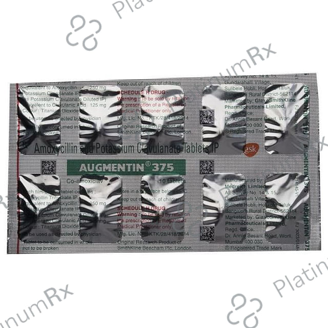 Augmentin 375mg Tablet 10s