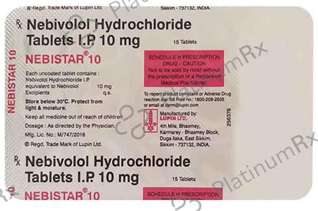 Nebistar 10mg Tablet 15s