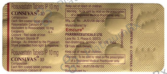 Consivas 10mg Tablet 10s