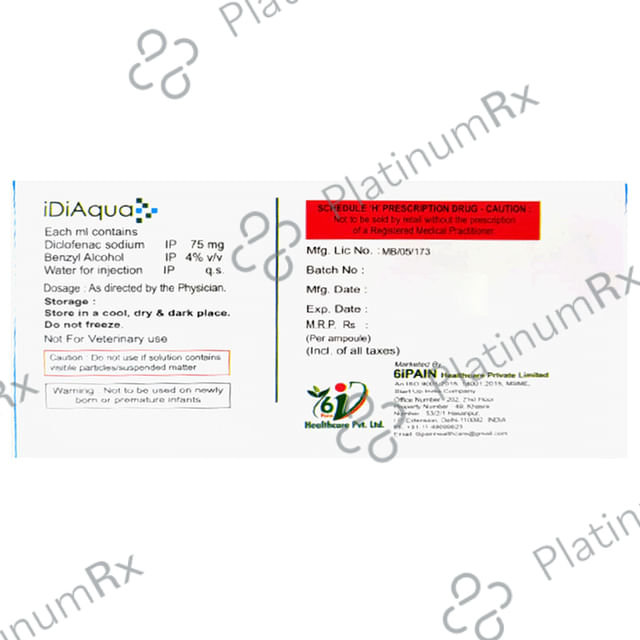 Idiaqua 75mg Injection 1ml