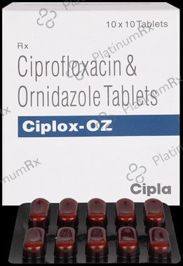 Ciplox OZ 500/500mg Tablet 10s