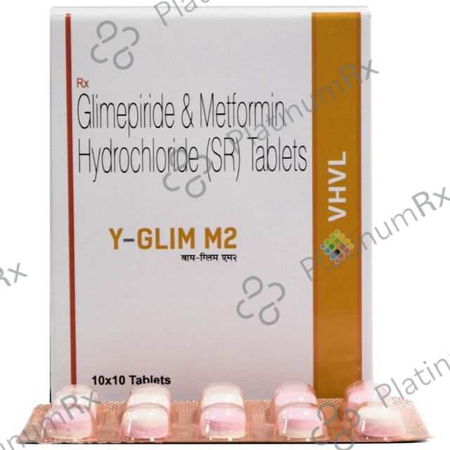 Y Glim M 2mg/500mg Tablet SR