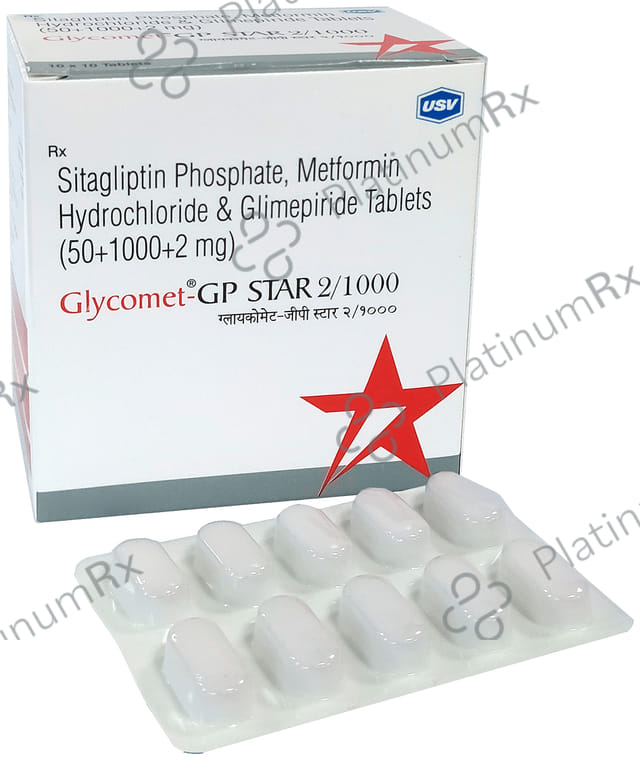 Glycomet Gp Star 2mg Tablet 10s