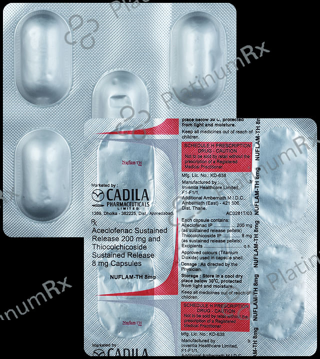 Nuflam TH 8/200mg Capsule SR 5s