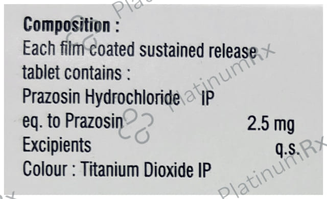 Prazorest 2.5mg Tablet SR 10s