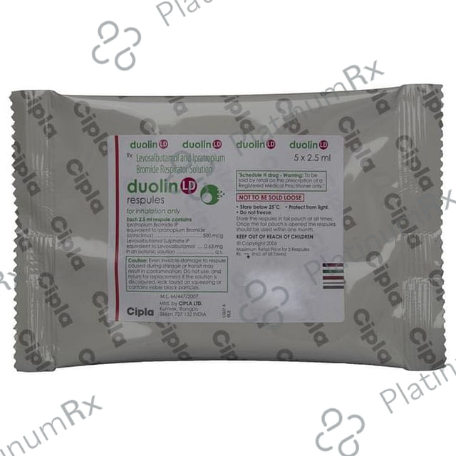 Duolin LD 2.5ml 500mcg/0.63mg Respule 5s