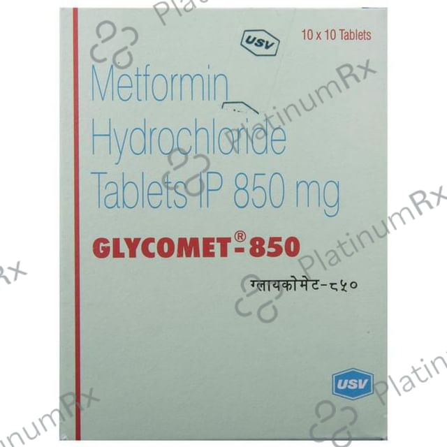 Glycomet 850mg Tablet 10s