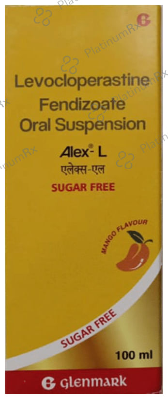 Alex L Cough Mango Flavour Sugar Free Syrup 100ml