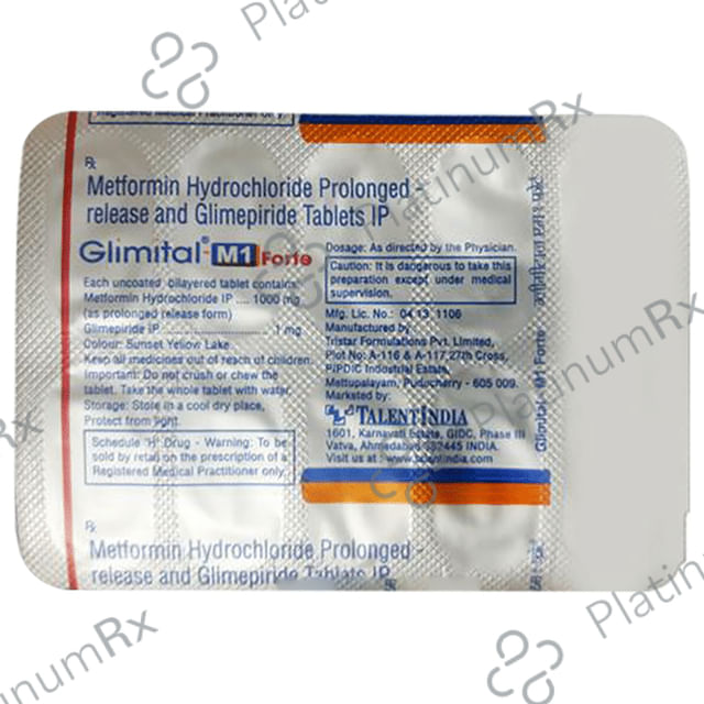 Glimital-M1 Forte Tablet PR