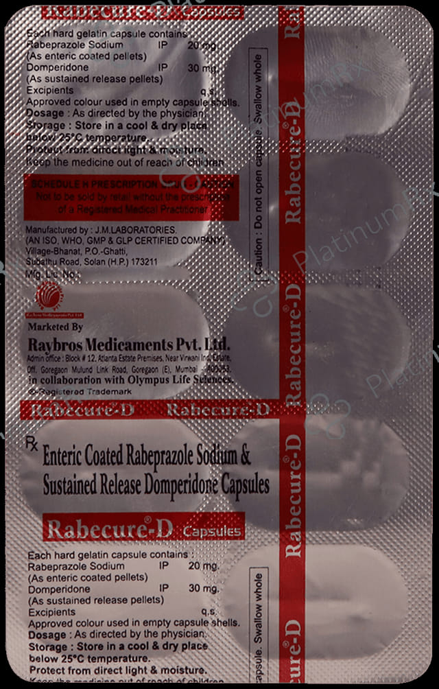 Rabecure D 30mg/20mg Capsule