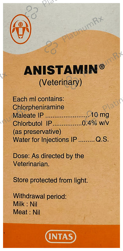 Anistamin 10mg Pet Injection 100 ml