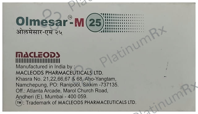 Olmesar M 25/20mg Tablet ER 15s