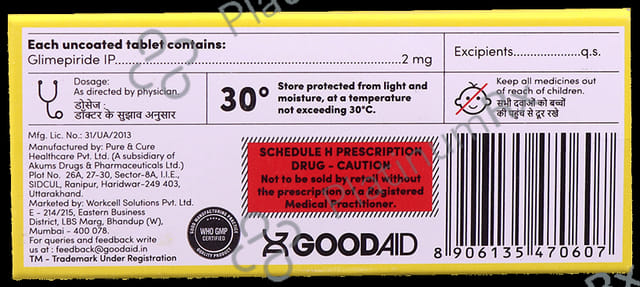 Gliaid 2mg Tablet 10s