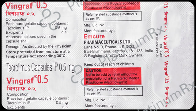 Vingraf 0.5 Capsule