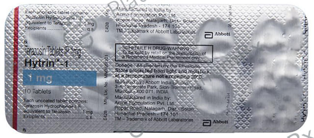 Hytrin 1mg Tablet 10s