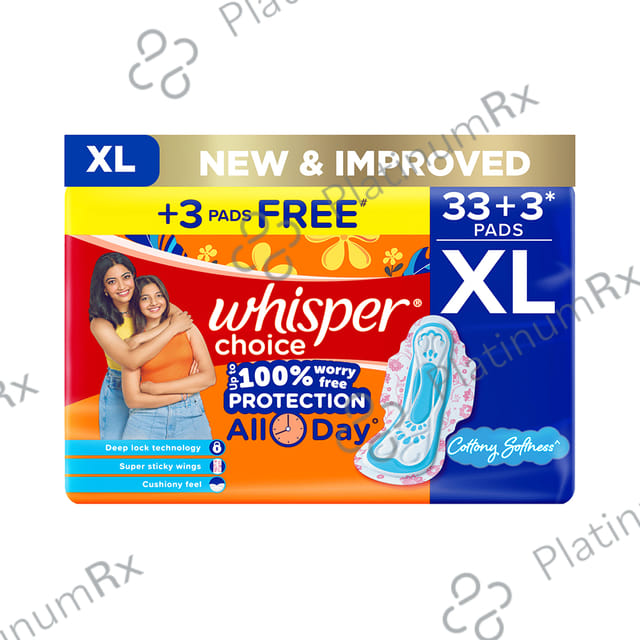 Whisper Choice Stain Protection Mega Pack Pads - Size XL