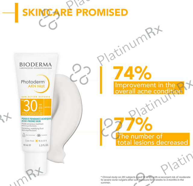 Bioderma Photoderm AKN SPF 30 Mat SunscreenLotion 40ml