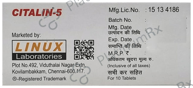 Citalin 5mg Tablet 10s