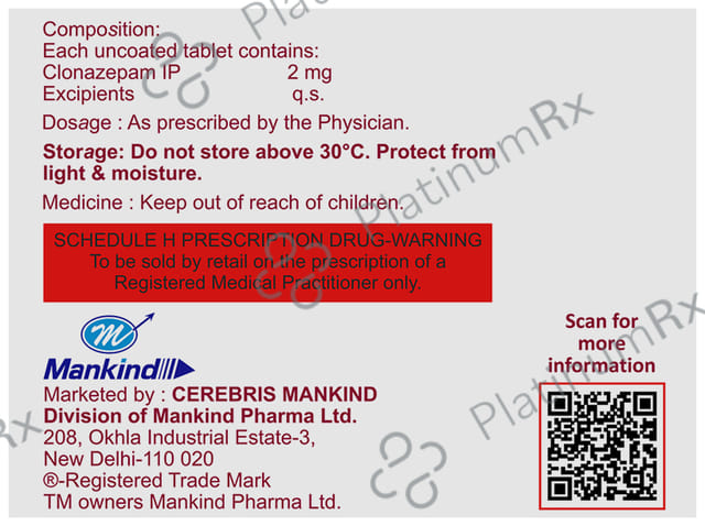 Rivotril 2mg Tablet 15s