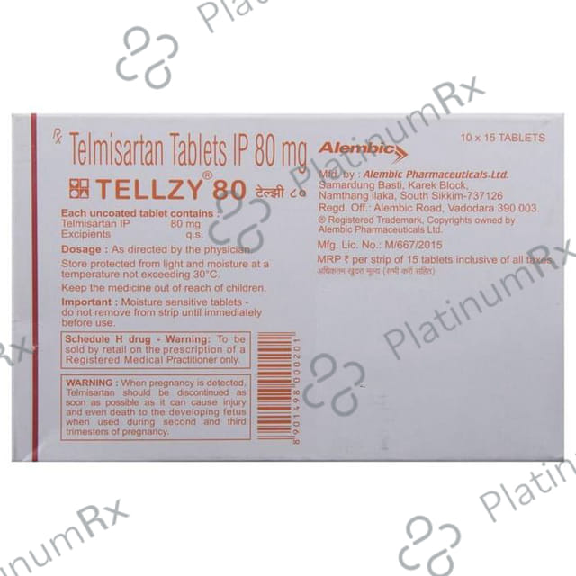 Tellzy 80mg Tablet 15s
