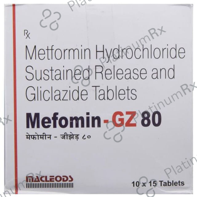 Mefomin GZ 80/500mg Tablet SR 15s