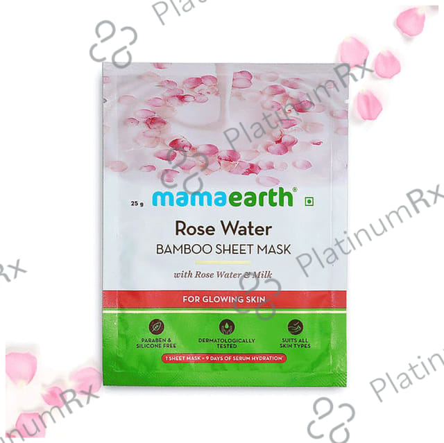 Mamaearth Rose Water Bamboo Sheet Mask