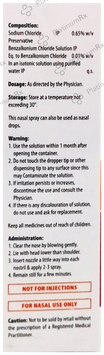 Nozcalm 0.65% Nasal Spray 20ml