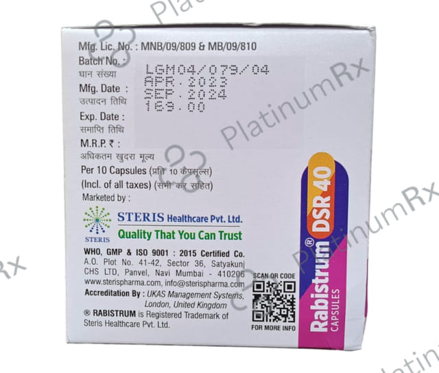 Rabistrum D 30/40mg Capsule SR 10s