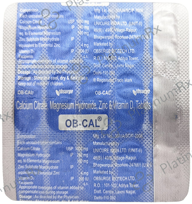 OB-Cal Tablet 15 Tablet