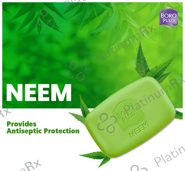 Boroplus Antiseptic + Moisturising Soap (125gm Each) Neem 4 units