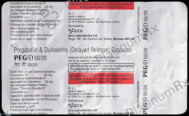 Peg D 50mg/20mg Capsule