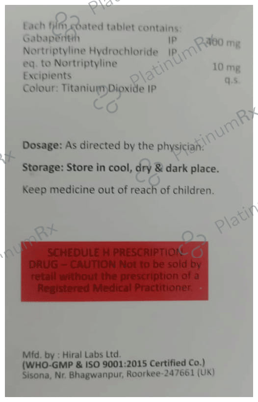 Gabagallin Plus 400 Tablet