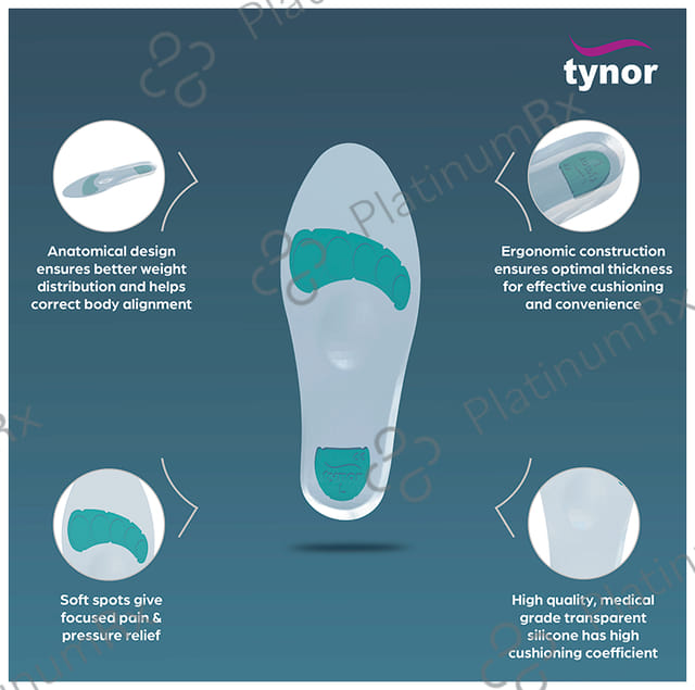 Tynor K-01 Insole Full Silicon (Pair) Medium