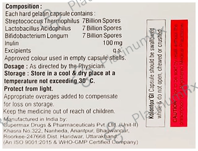 Kolontox 21 Capsule 10s