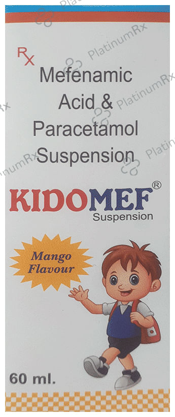 Kidomef 50/125mg Oral Suspension Mango 60ml