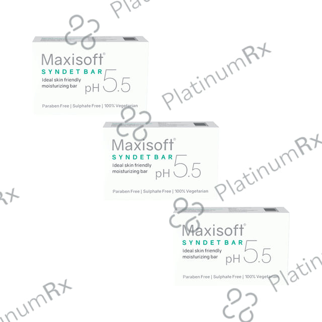 Maxisoft Syndet Bar (75gm Each) 3 units