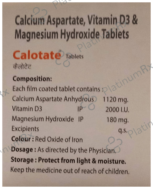 Calotate Tablet 15s