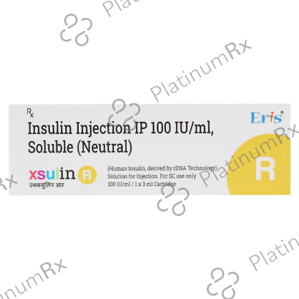 Xsulin R (100IU/ml) (1X3ml Disposable Pen / Espipen)