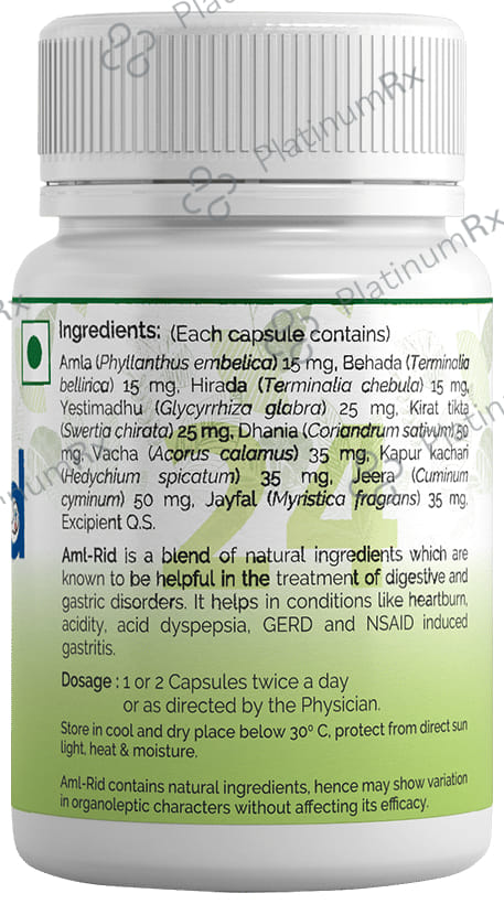 BVG Life Sciences Aml-Rid Herbal Antacid Capsule 60 capsules
