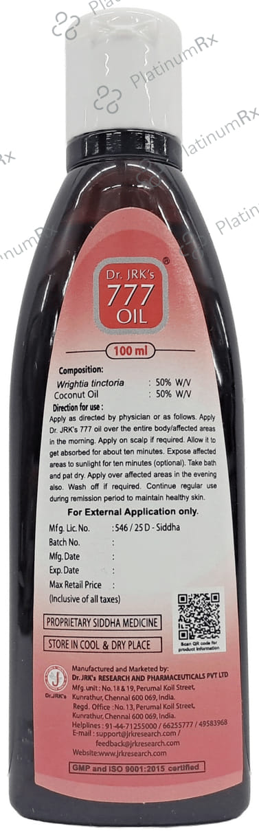 Dr. JRK 777 Oil 100 ml
