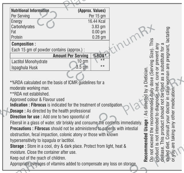 Fibrocus 3.5/10gm Granules 360gm